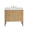 James Martin Vanities Hudson 36in Single Vanity, Light Natural Oak w/ 3 CM Ethereal Noctis Top 435-V36-LNO-3ENC - alternate 1